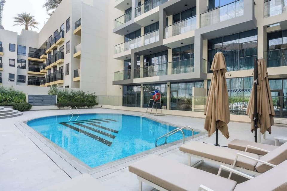 Outdoor pool area