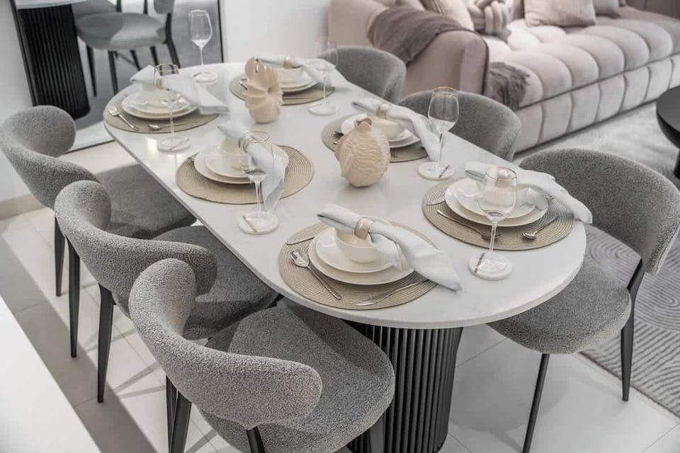 Stylish dining space perfect for shared meals.