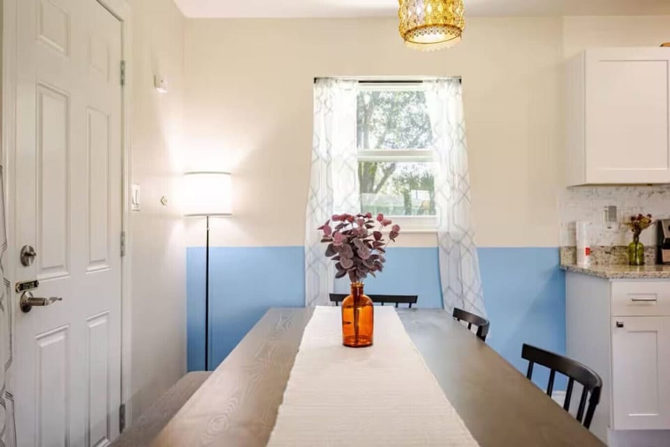 Create unforgettable meals in this beautifully designed, fully equipped kitchen. Gather your group to savor delightful dining experiences in the elegant dining area or at the inviting kitchen bar seating.