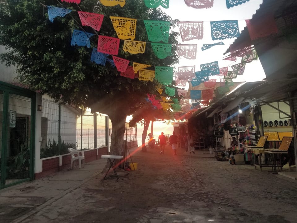 Downtown Bucerias with it’s many shops and restaurants