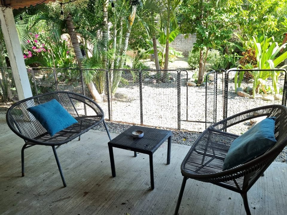 Patio and private (walled) garden with timed irrigation and bi-weekly gardener