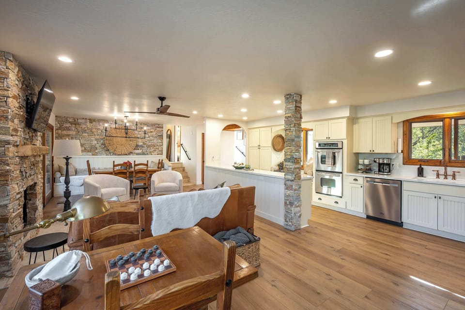 This isn’t just a living room—it’s the life of the home. Think board games on the table, movies on the screen, and laughter echoing through the walls. Gather, relax, repeat.