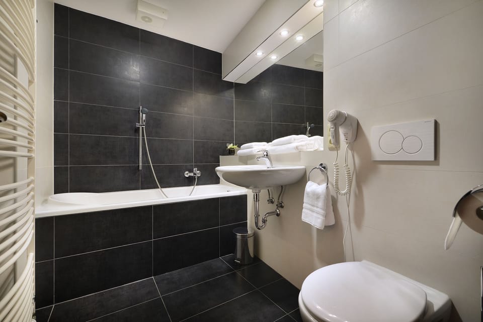 Suite | Bathroom | Free toiletries, hair dryer, towels
