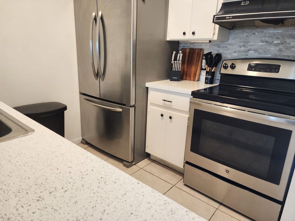 Fully stocked kitchen