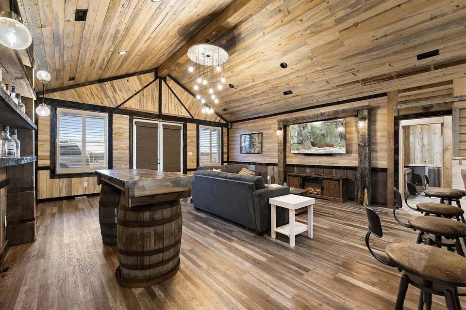 Open space perfect for just a few, or many, to gather and reconnect.