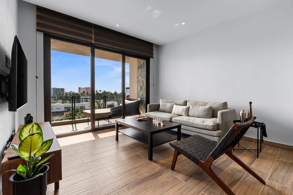 Living Room with View to the Neighborhood