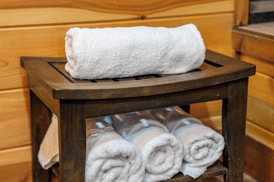 Fresh towels ready for your stay.