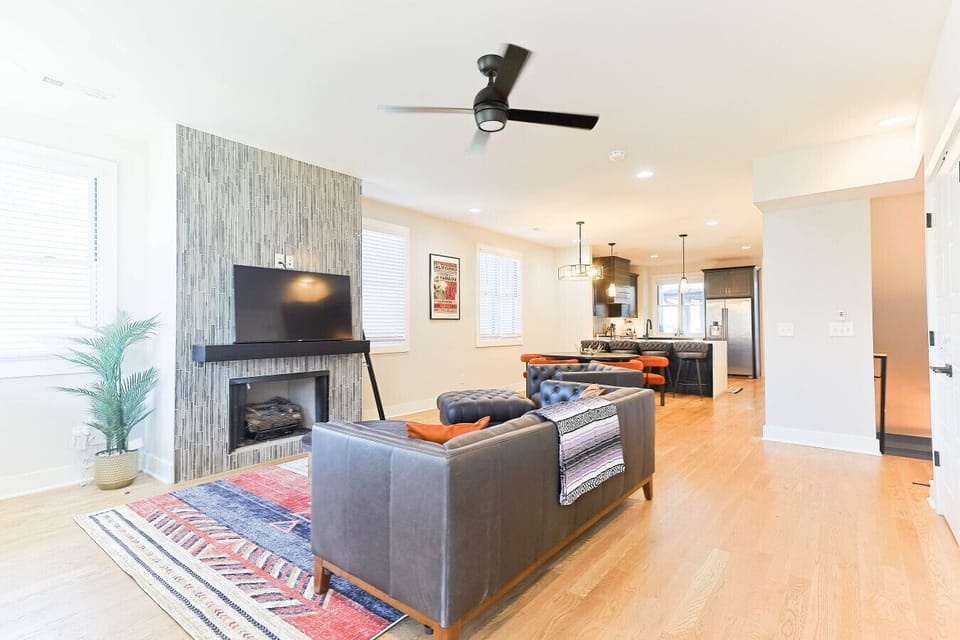 Stylish and spacious — unwind, stream a movie, or gather before a night on Broadway