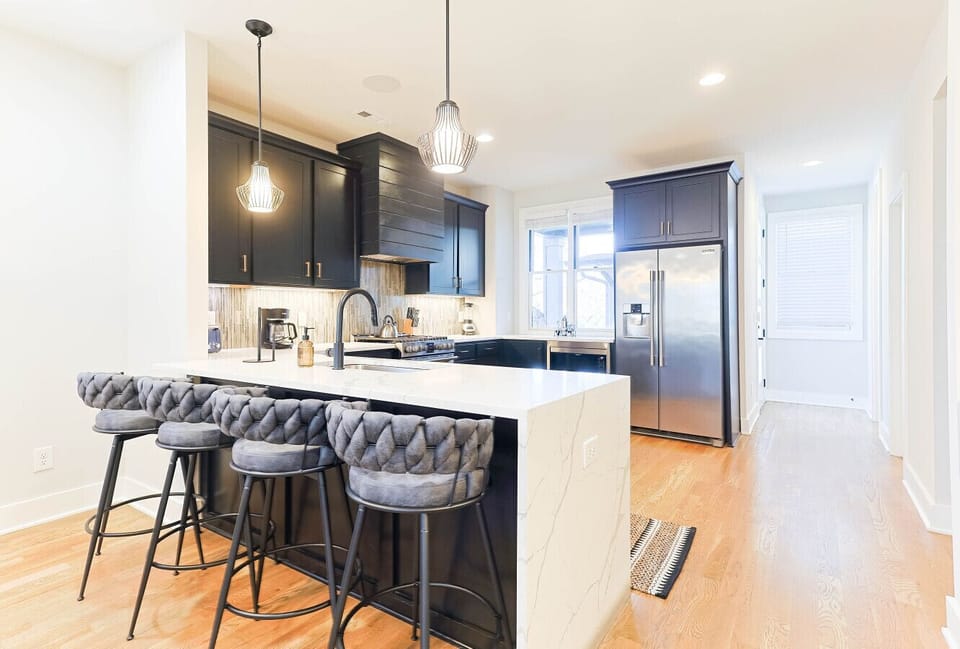 Spacious fully stocked kitchen