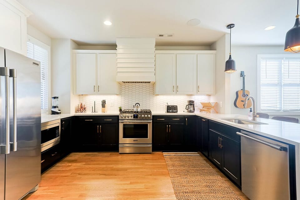 Fully stocked kitchen
