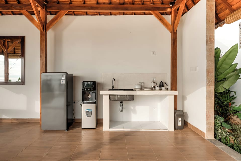 Premium Villa, Ocean View | Private kitchen | Mini-fridge, microwave, electric kettle, cookware/dishes/utensils
