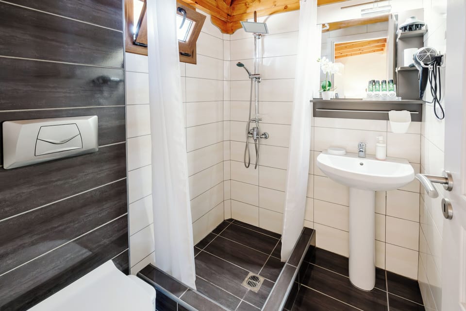 Deluxe Room, Non Smoking, Ocean View | Bathroom | Shower, free toiletries, hair dryer, towels