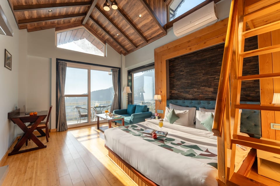 King Quad Attic with Balcony and Jacuzzi | View from room