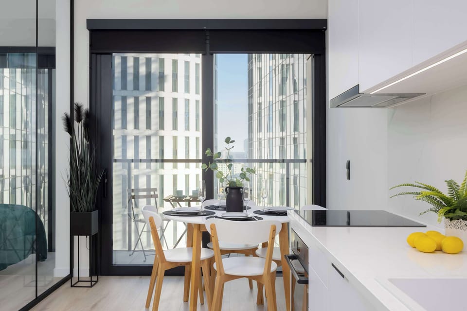 The living area offers a perfect blend of comfort and modern style.