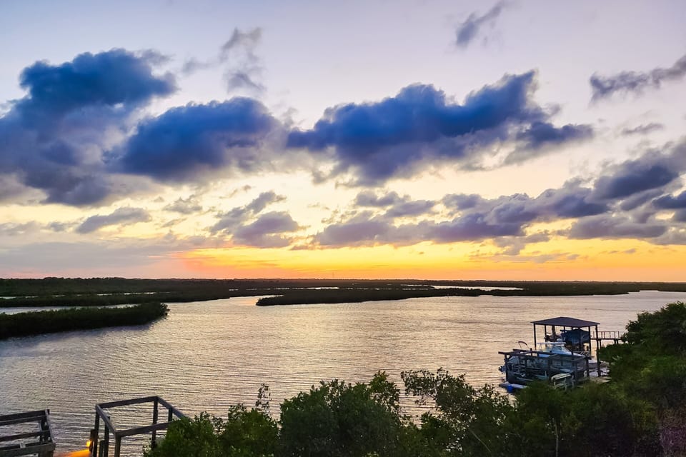 End your beach stay with breathtaking sunset views over calm lagoon waters, glowing skies, and peaceful coastal scenery—perfect for evening relaxation, sunset watching, and unforgettable seaside moments.