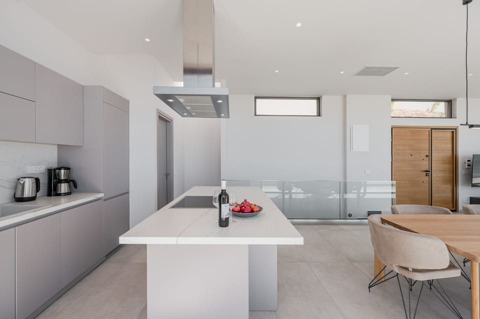 Villa, 4 Bedrooms, Private Pool, Sea View | Private kitchen | Microwave, coffee/tea maker, highchair