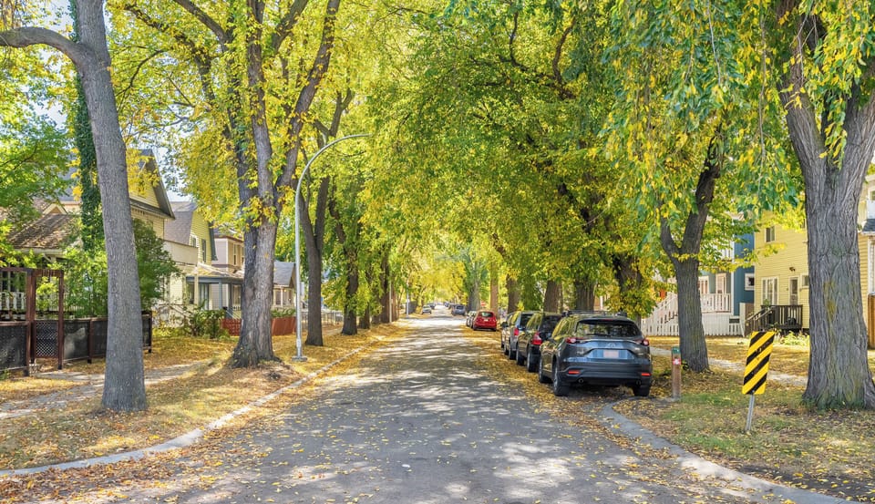 “Stroll this peaceful, tree-lined block close to downtown, hospitals, and local cafés for easy city access.”