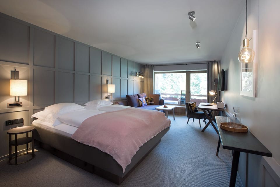Superior Double Room, 1 Bedroom, Mountain View | Premium bedding, down comforters, minibar, in-room safe
