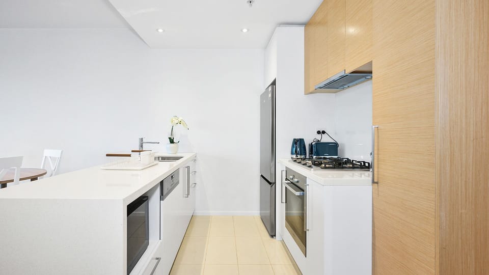 Streamlined kitchen layout for easy meal prep