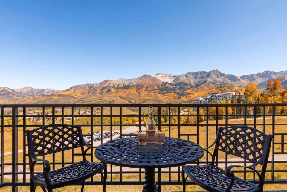 Incredible mountain views from the patio