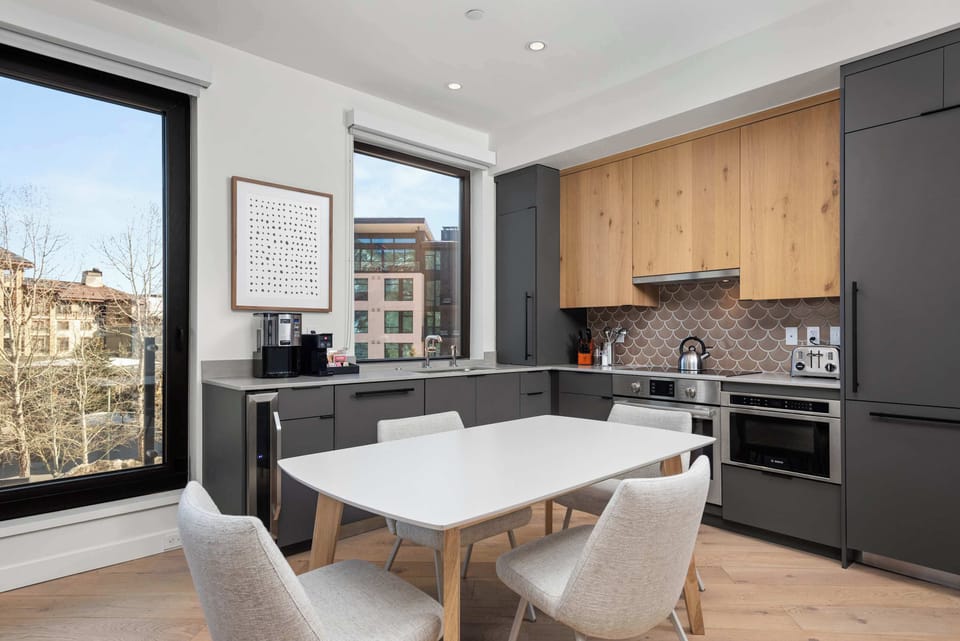 Dining and kitchen