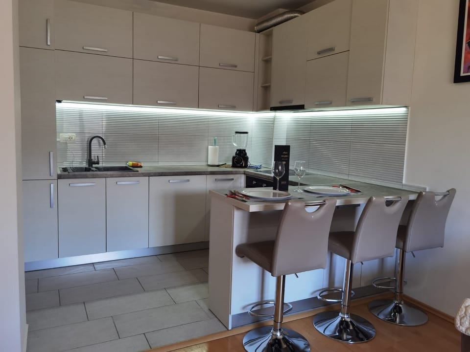 Comfort Apartment, Courtyard View | Private kitchen