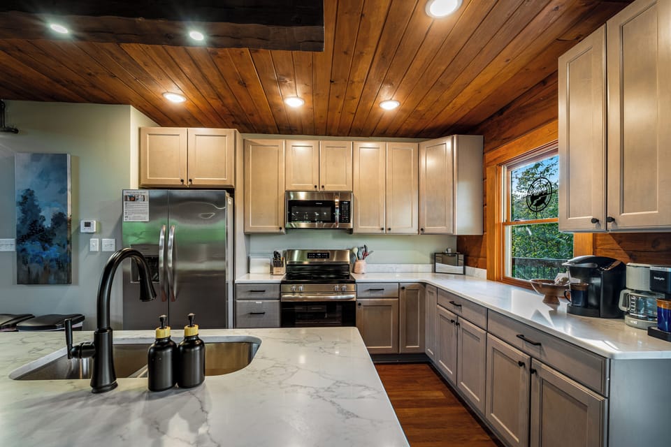 Gourmet kitchen fully equipped for elevated dining experiences