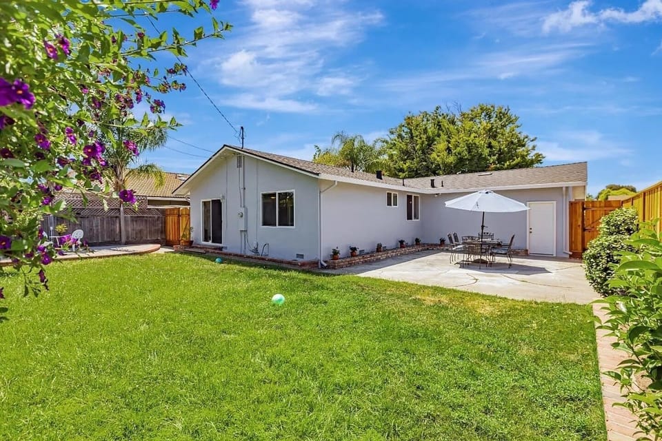 Outdoor dining table and chairs · BBQ , Patio umbrella · Games · Art activity table