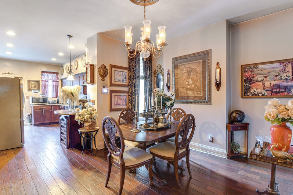 Dining Area | Dishware & Flatware Provided | 1st Floor