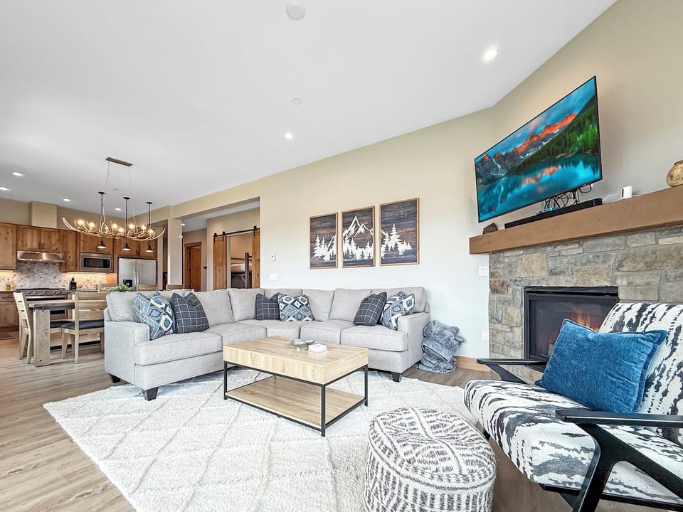 Open concept living space provides plenty of room to relax and take in the views
