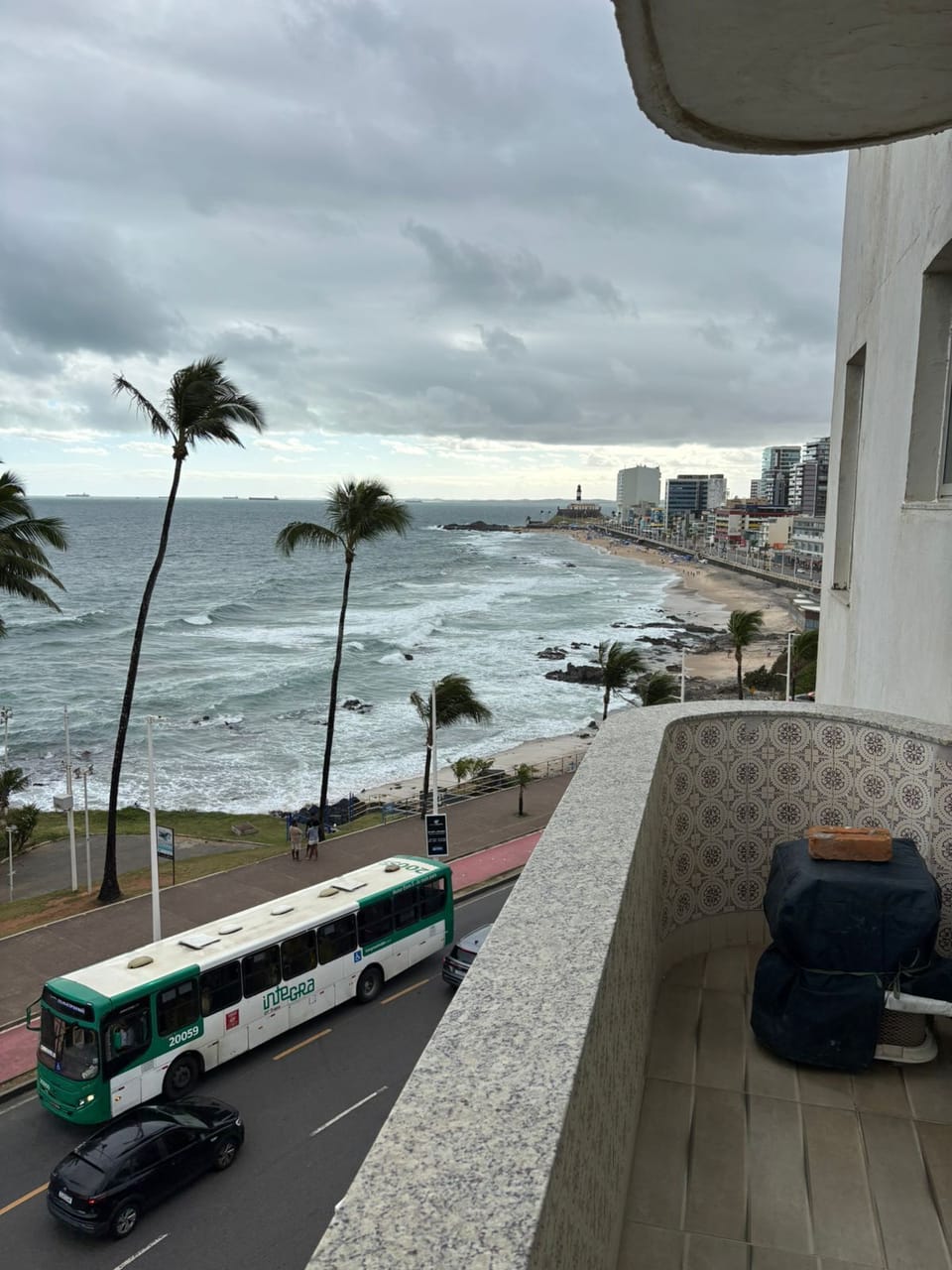 vista da varanda do quarto de casal