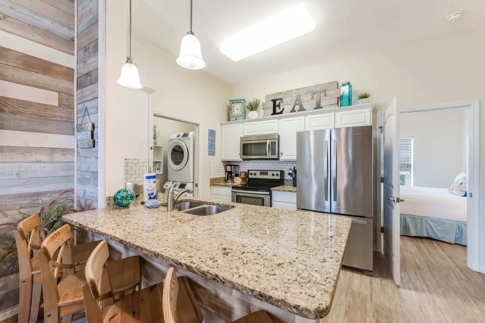 The perfect recipe for a great getaway: amazing company, good food, and this kitchen.