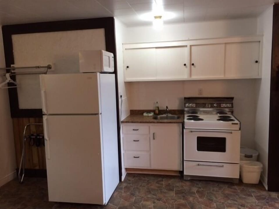 Standard Room, 1 Queen Bed, Kitchenette | Private kitchen | Coffee/tea maker