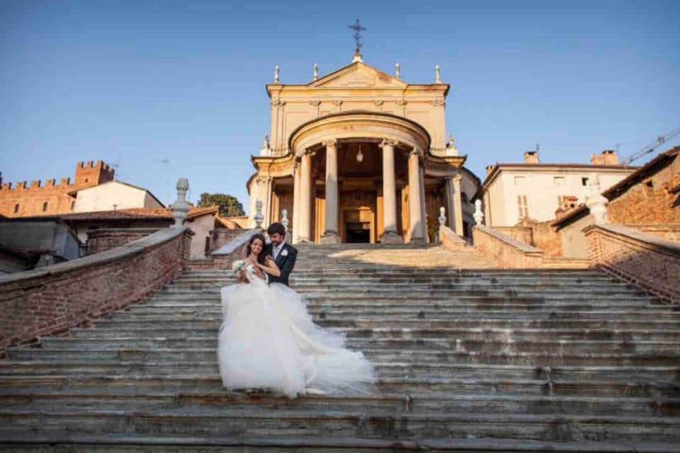 View of the baroque staircase leading to the church of Maria Vergine