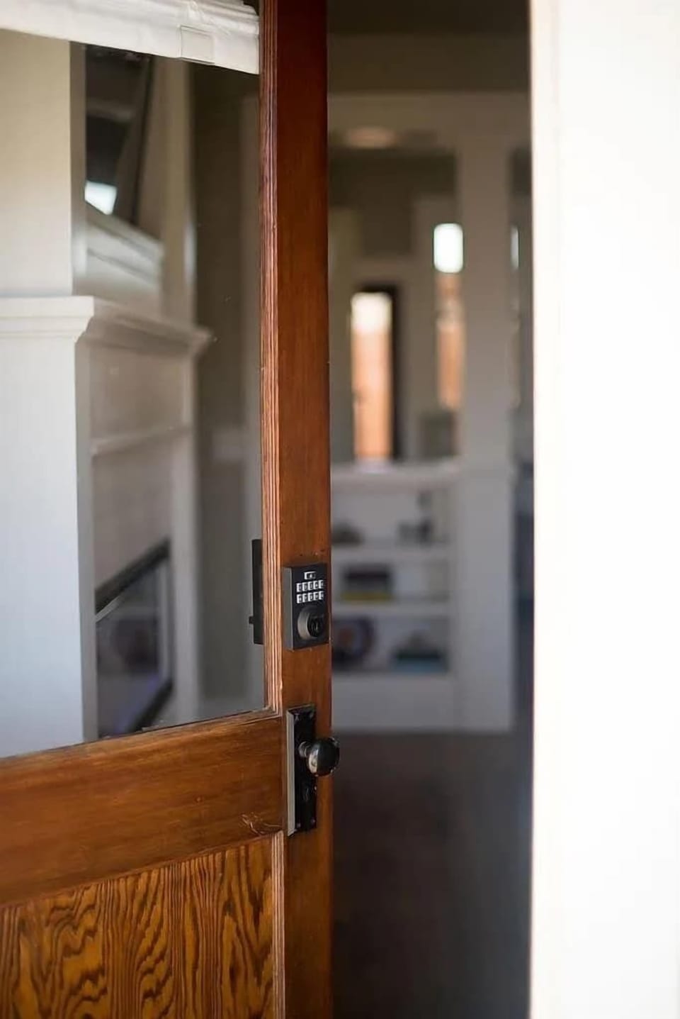 Entryway: Welcome with stylish details and modern security for a seamless getaway!