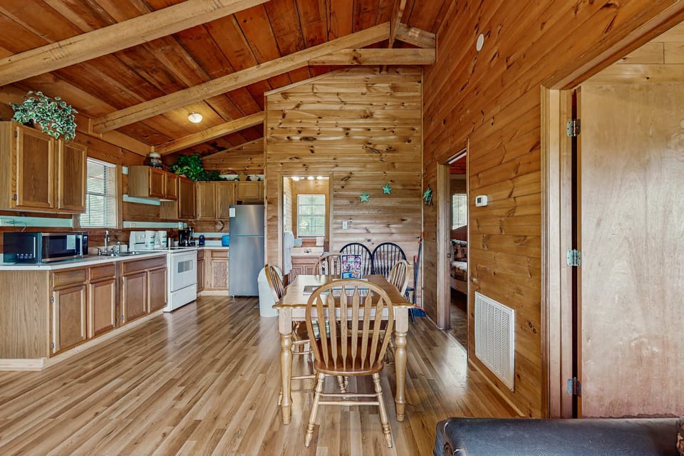 Delight in meals surrounded by warm wood accents and ample natural light!