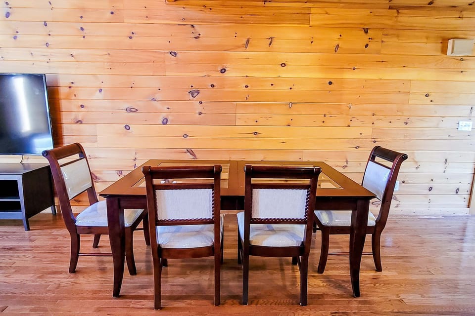 Gather around this elegant table for meals and laughter with loved ones!