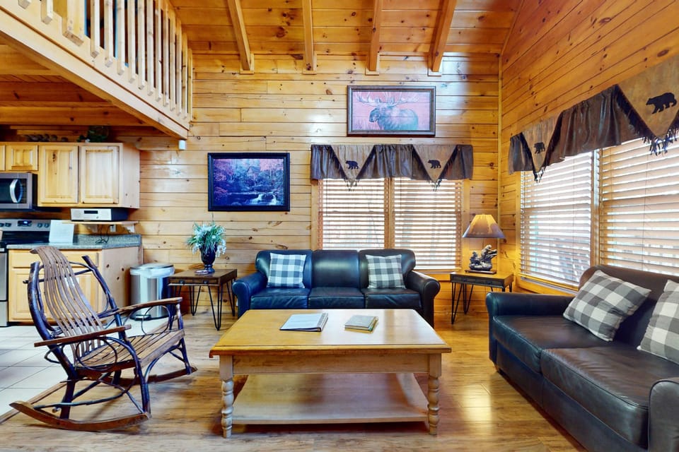 Soak in the rustic charm with stunning wood beams and stylish decor!
