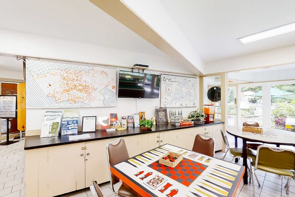 Common area awaits. And, unwind in our vibrant gathering space with maps, games, and natural light!