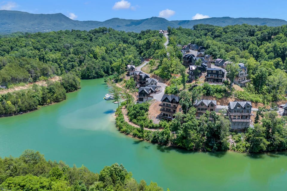 Enjoy stunning lake views nestled among lush Tennessee hills!