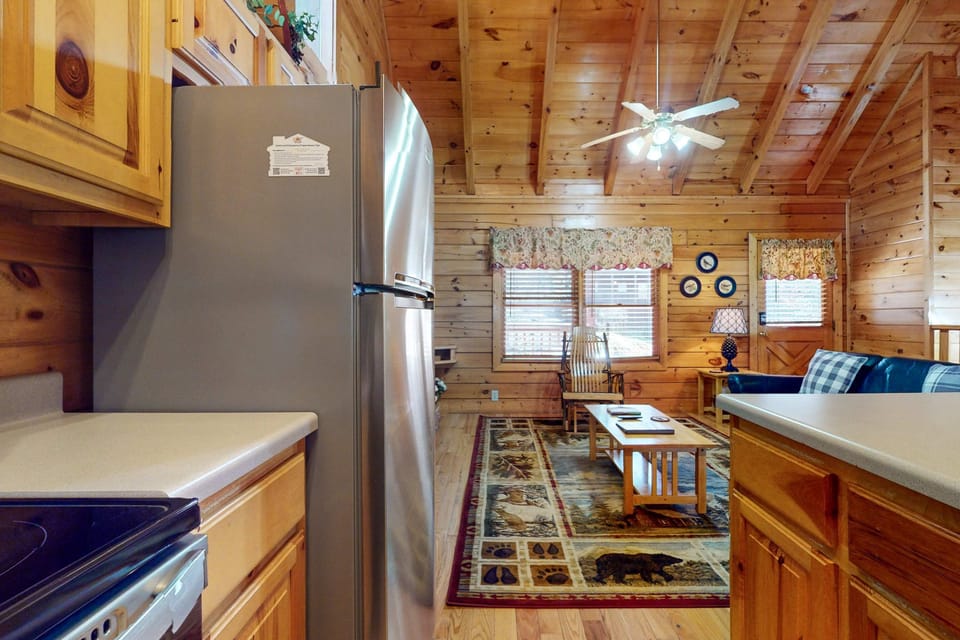 Inviting space with rustic charm, perfect for relaxation and laughter!