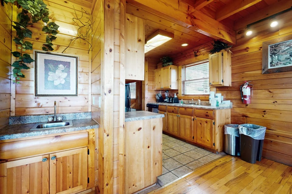 Whip up culinary delights in a bright, rustic space with stunning wood accents!