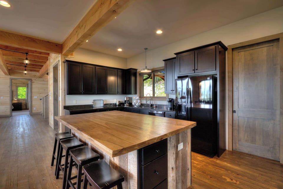 Gather around the spacious island and whip up culinary delights with stunning views!