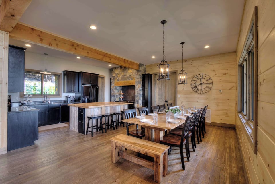 Gather around the rustic table for unforgettable meals and laughter!