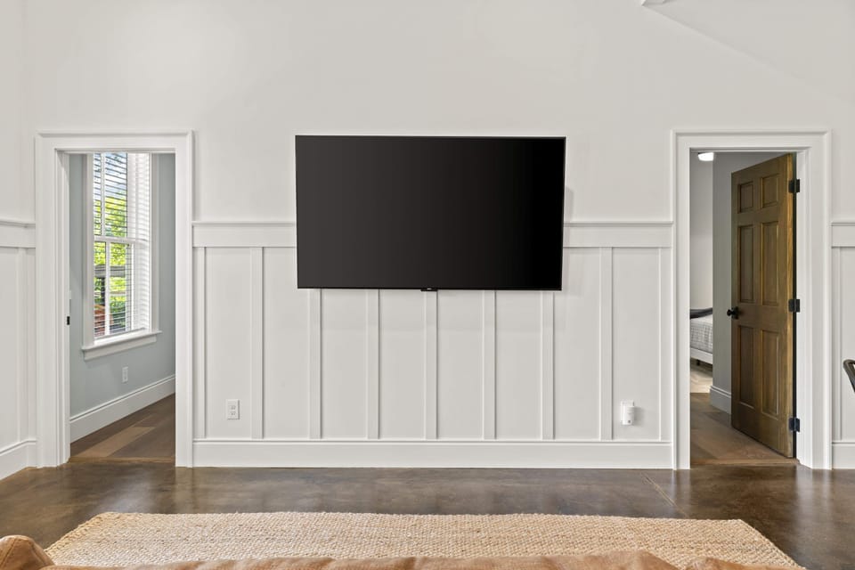 A space, that is perfect for game days, movie nights, or kids’ hangout space. 