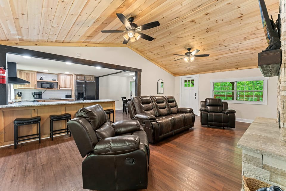 Unwind in style with plush seating and natural light streaming through the windows!