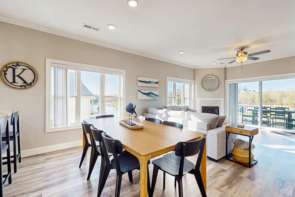 Spacious dining and living area awaits. A bright spaces with stunning views invite laughter and great meals!