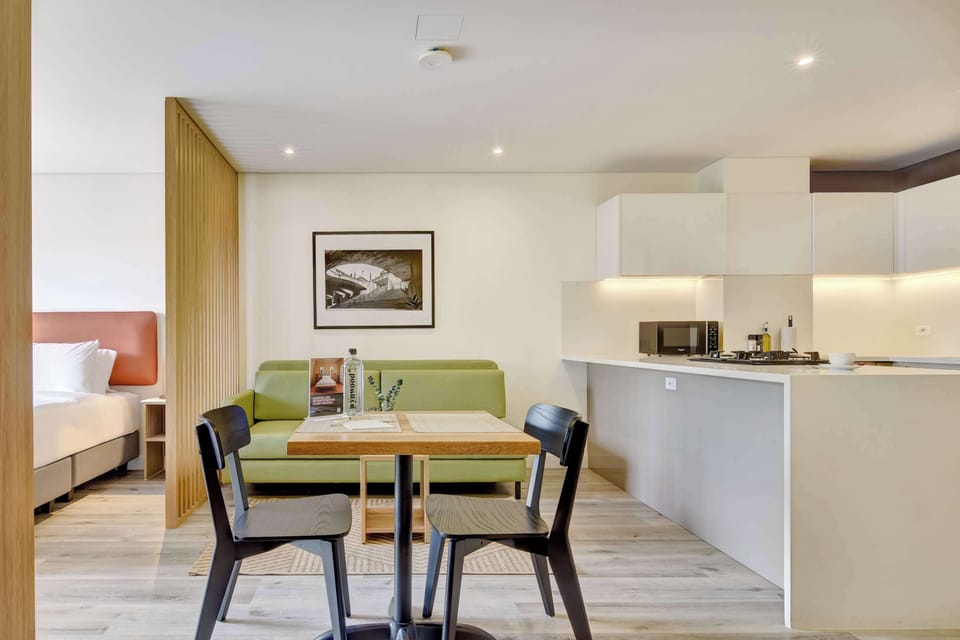 Dining table with elegant setup
