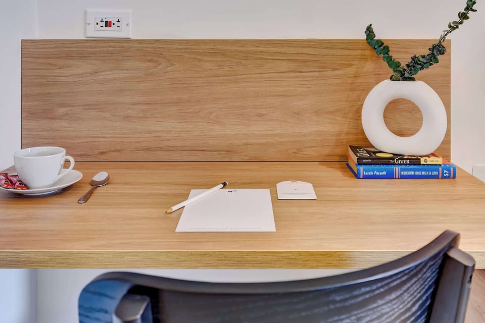 Modern desk space for remote work