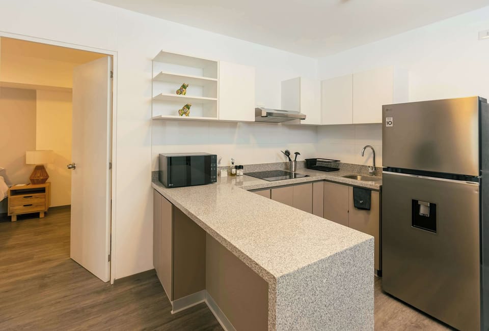 Practical and pleasant kitchen